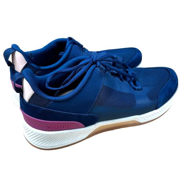 Vionic Fearless Sneaker Dark Blue Berry Women's Size 9 New Without Box - Picture 2 of 7